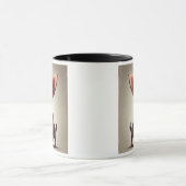 Mug Un chien chihuahua détective à la loupe.  (Centre)