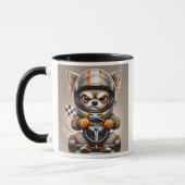 Mug Un chien chihuahua pilote prêt à tout déchirer. (Gauche)