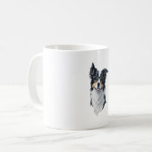Mug Un chien mignon Bordure Collie (Devant gauche)