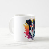 Mug Un chien mignon Bordure Collie [RB#10009] (Devant gauche)