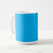 Mug Un ciel bleu vif avec quelques clous blancs épars (Devant gauche)