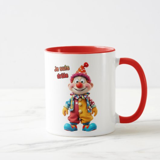 Mug Un clown coloré se croit drôle. (Droite)