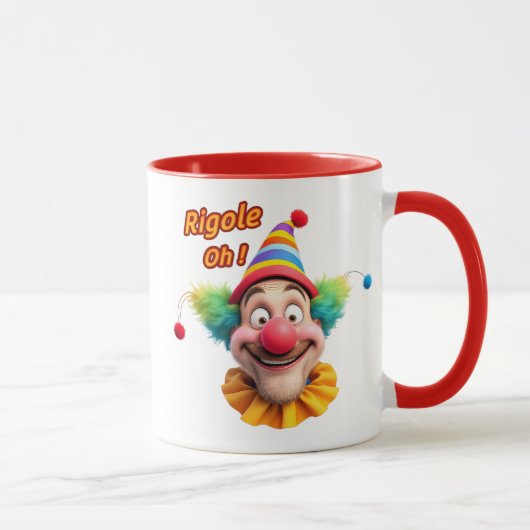 Mug Un clown et jeu de mots. (Droite)