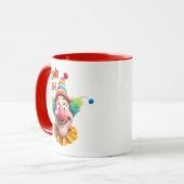Mug Un clown et jeu de mots. (Devant gauche)