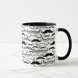 Mug Un club des messieurs. Motif 2 de moustache