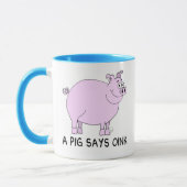 Mug Un Cochon Dit Rose (Gauche)