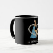 Mug Un cœur de maman | Mère adorable et illustrations (Devant gauche)