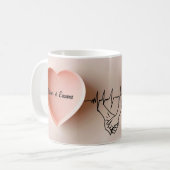 Mug Un coeur délicat et minimaliste (Devant gauche)