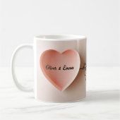 Mug Un coeur délicat et minimaliste (Gauche)