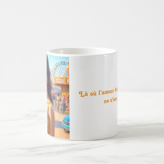 Mug Un Cœur Déterminé, carte pour tous (Centre)