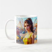 Mug Un Cœur Déterminé, carte pour tous (Gauche)