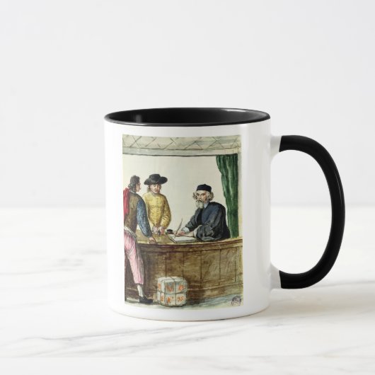 Mug Un commerçant juif avec deux clients (Droite)