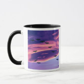 Mug Un composite photographique de grues du Canada en (Gauche)