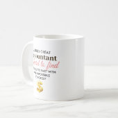 Mug Un comptable vraiment génial – Nom personnalisé (Devant gauche)