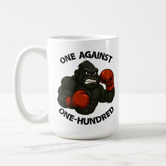 Mug Un contre cent – Entraînement de boxe de gorille (Gauche)