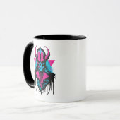 Mug Un crâne médiéval vibrant de Zombie (Devant gauche)