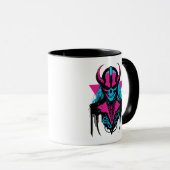 Mug Un crâne médiéval vibrant de Zombie (Devant droit)