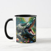 Mug Un crocodile la gueule ouverte. (Gauche)