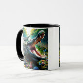 Mug Un crocodile la gueule ouverte. (Devant gauche)