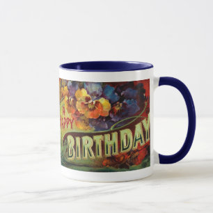 Mug Un cru de joyeux anniversaire peint