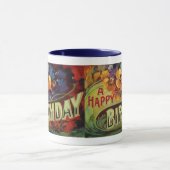 Mug Un cru de joyeux anniversaire peint (Centre)