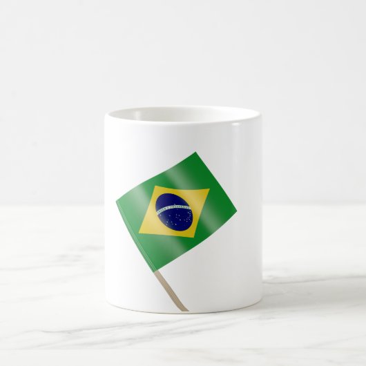 Mug Un cure-dents avec drapeau brésilien (Centre)