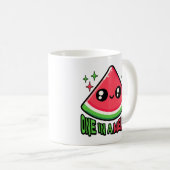 Mug Un Dans Un Melon ! Pun de pastèque mignon (Devant droit)