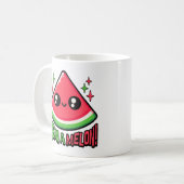 Mug Un Dans Un Melon ! Pun de pastèque mignon (Devant gauche)