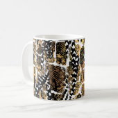 Mug Un design abstrait qui transforme une peau animale (Devant gauche)