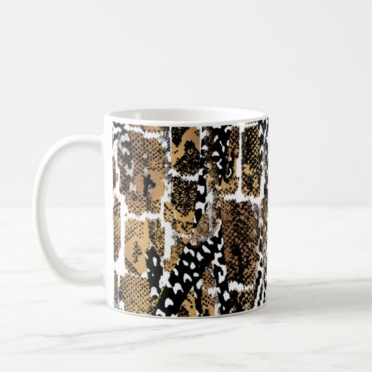 Mug Un design abstrait qui transforme une peau animale (Gauche)