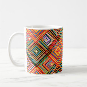 Mug Un design de patchwork motif transparent. Rangeur
