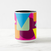 Mug Un design de style rétro géométrique (Centre)