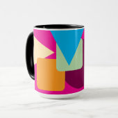 Mug Un design de style rétro géométrique (Devant gauche)