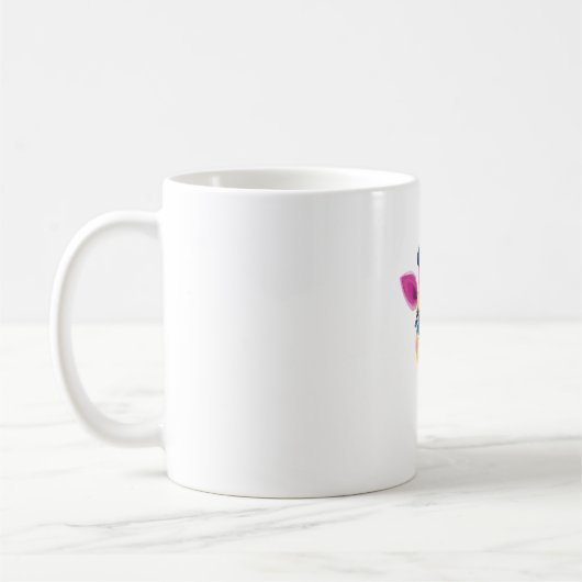 Mug Un design gai et fantaisiste d'une jeune girafe (Gauche)