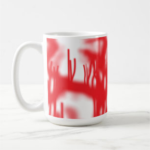 Mug Un design graphique avec sha rouge et orange audac