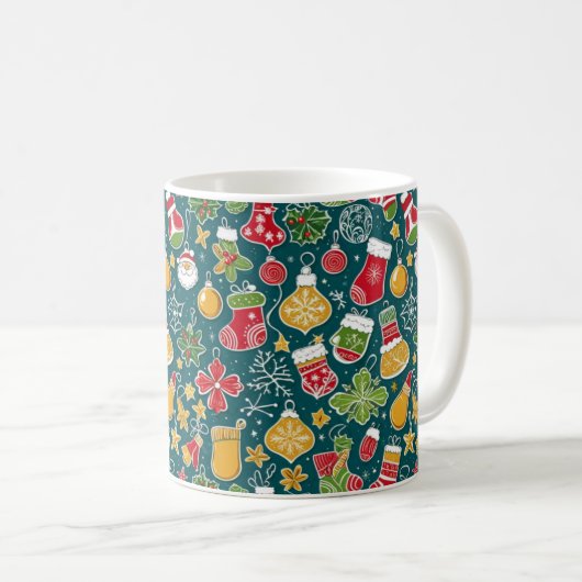 Mug Un design motif de Noël (Devant droit)