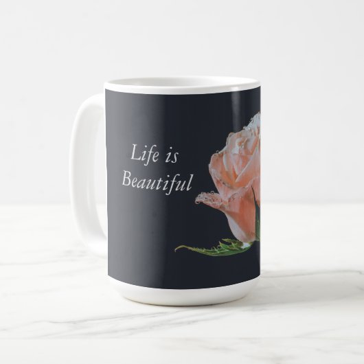 Mug Un design rose (Devant gauche)