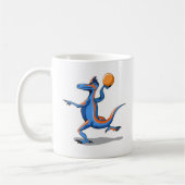 Mug Un Dessin Iguanodon Jouant Au Basket-Ball. (Gauche)