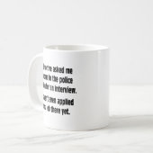 Mug Un détective m'a demandé de venir au commissariat (Devant gauche)
