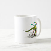 Mug Un Dinosaure Anabisetia À Vélo. (Devant droit)