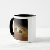 Mug Un disque poussiéreux formant une planète en orbit (Devant gauche)
