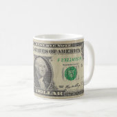 Mug Un dollar de boug, blanc (Devant droit)