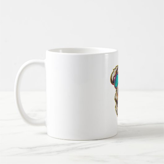 MUG UN DORABLE D O G AVEC DES LUNETTES SOLEIL (Gauche)