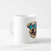 MUG UN DORABLE D O G AVEC DES LUNETTES SOLEIL (Devant gauche)