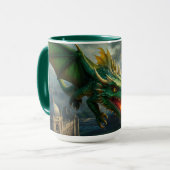 Mug Un dragon gallois vert terrorisait Londres (Devant gauche)