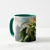 Mug Un dragon gallois vert terrorisait Londres (Devant gauche)