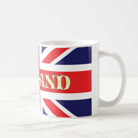 Mug Un drapeau d'Union Jack avec l'Angleterre en face (Droite)