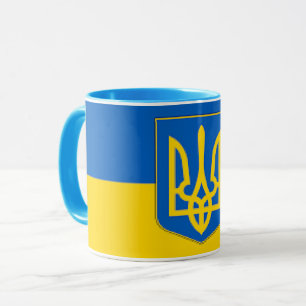 Mug Un Drapeau Élégant Pour L'Ukraine