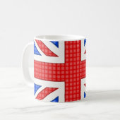 Mug Un drapeau Union Jack texturé. (Devant gauche)