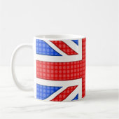 Mug Un drapeau Union Jack texturé. (Gauche)